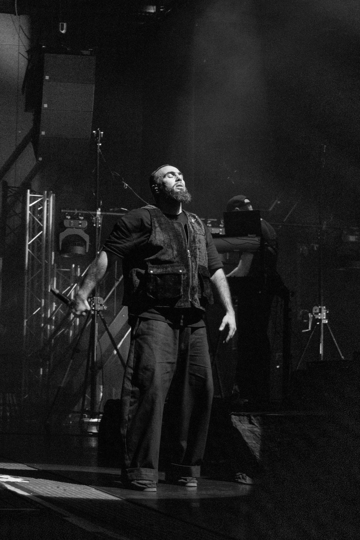 Le Stentor Le rappeur Médine lors d'un concert le 14 novembre 2025